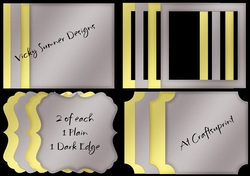 Gold and Silver Mats, Papers and Frames