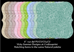 Natural Leaf Design 8x8 Mat/Layer