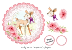 Deer Scolloped Topper