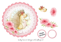 Hedgehog Scolloped Topper