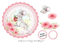 Mouse Scolloped Topper