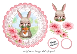 Rabbit Scolloped Topper