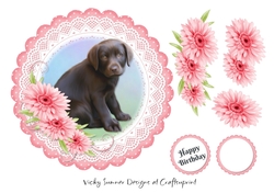 Dog Scolloped Topper 2