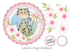Cute Cat Scolloped Topper 1