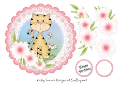 Cute Cat Scolloped Topper 3