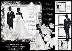 Black and White Wedding Day Mini Kit