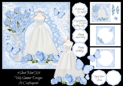 Shabby Blue Romance Mini Kit