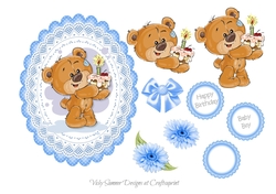 Baby Boy Birthday Topper 2