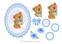 Baby Boy Birthday Topper 3