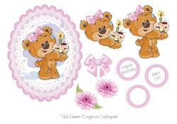 Baby Girl Birthday Topper 2