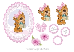 Baby Girl Birthday Topper 3