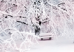 Pink and Blue Winter Scene 12