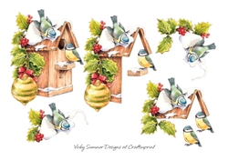 Winter Bird House Clipart