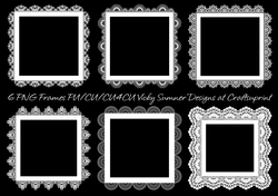 Lacey Edged Square Frame