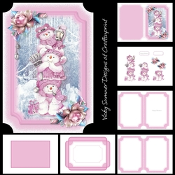 Snow Man Pile Pink