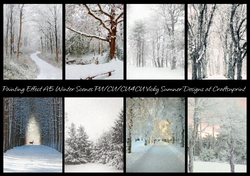 Winter Painting Effect A5 Scenes