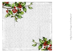 Christmas Script and Holly