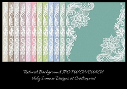 Lace and Textured Digital Paper in Natural Colours