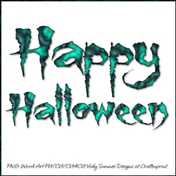 Happy Halloween Word Art