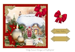 Candle Christmas Scene 3