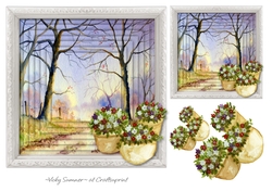 Faux Pyramid Woodland Scene