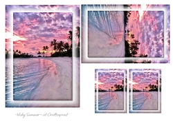 Pink and Purple Scenery Toppers and Tags 3
