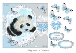 Panda and Butterflies