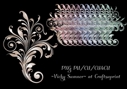 Soft Spring Metalic Flourish