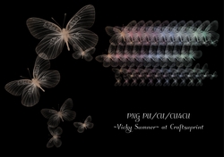 Soft Spring Transparent Butterflies