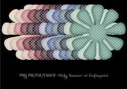 Soft Spring Polka Dot Flower