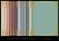 Soft Spring 6x8 with Gold Frame Inlay