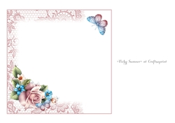 Butterflies and Roses Insert