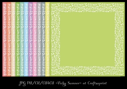 Spring Swirl Frame Inlay Background