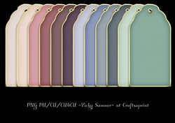 Soft Spring Gold Edged Gift Tag
