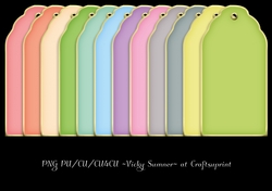 Spring Gold Edged Gift Tag