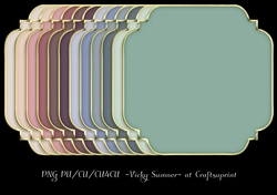 Soft Spring Shaped 6x6 Gold Edged Mat