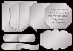 Silver Mats and Sentiment Tags