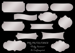 Silver Sentiment Tags
