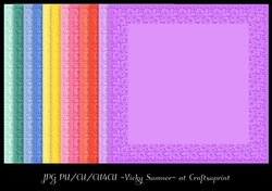 Sorbet Floral Frame Inlay Paper