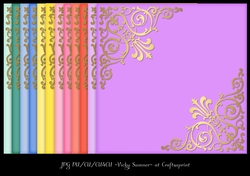 Sorbet Gold Corner Paper