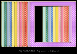 Sorbet Polka Dot Gold Edged Frame