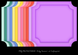 Sorbet Double Layer Cut Out Corner Mat