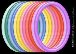 Sorbet Plastic Effect Oval Frame