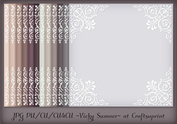 Dusky Ornate Corner Paper