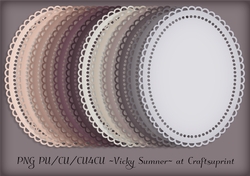 Dusky Oval Topper