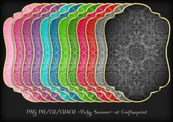 Damask Gold Edged Shapped Topper 1