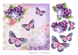 Hydrangeas and Butterflies
