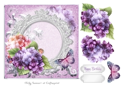 Hydrangea and Butterfly
