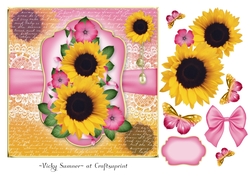 Sunflowers and Butteflies 3