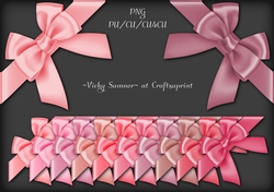 Pink Hues Corner Bow Wrap